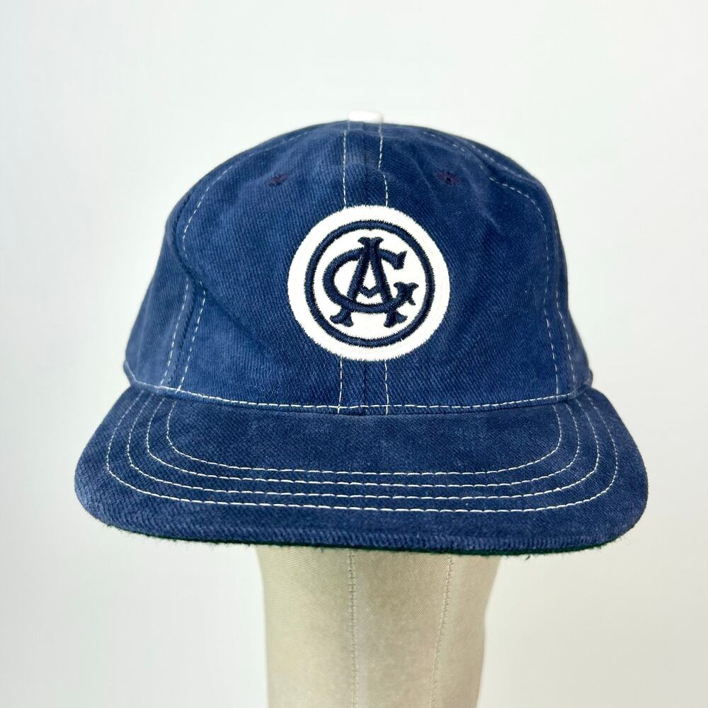 Vintage Chicago American Giants Baseball Cap Stall & Dean Blue Twill Size‎ 7 1/2